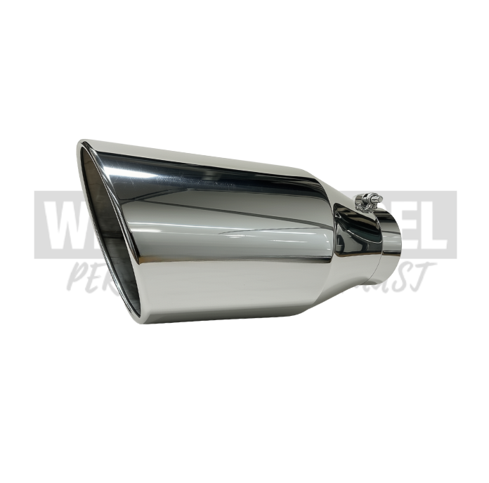 Exhaust Tip 4" to 7" Stainless Rolled Angle Cut